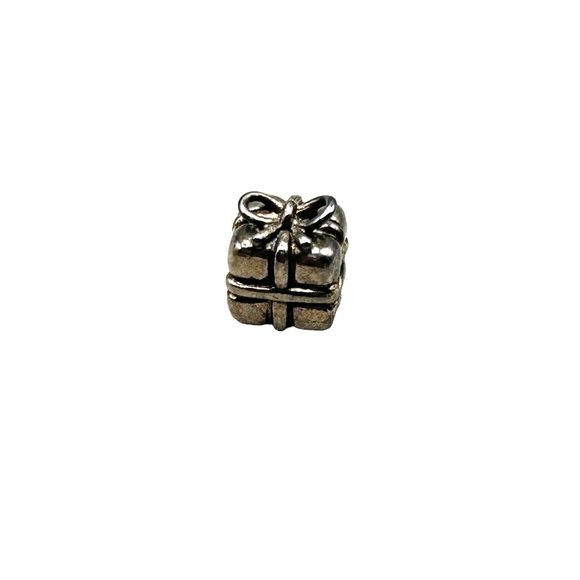 Pandora Sliding Charm Gift Box Present Sterling Silver Bracelet Charm - Picture 1 of 6